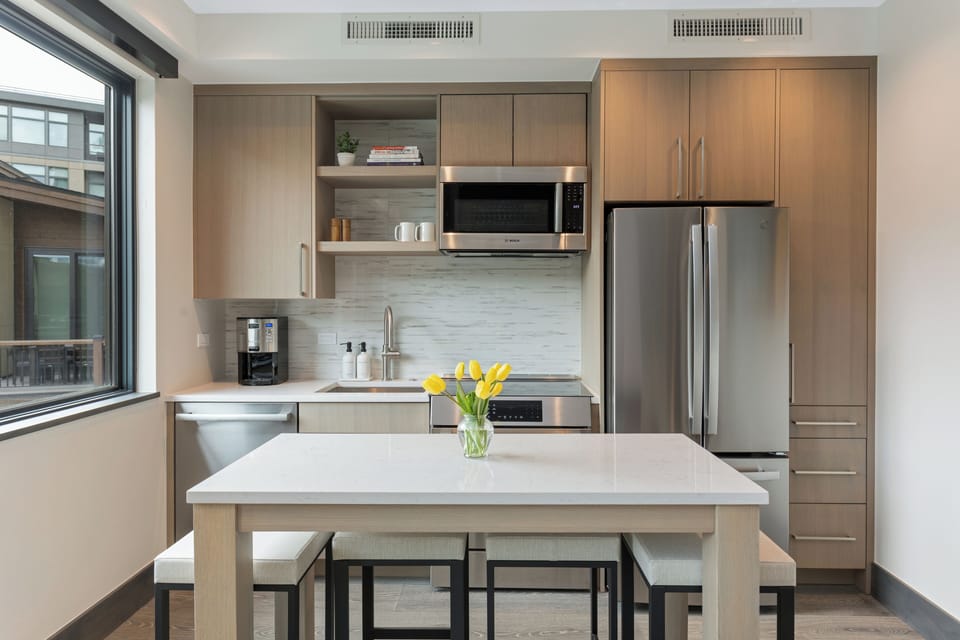 Clean and well appointed kitchen