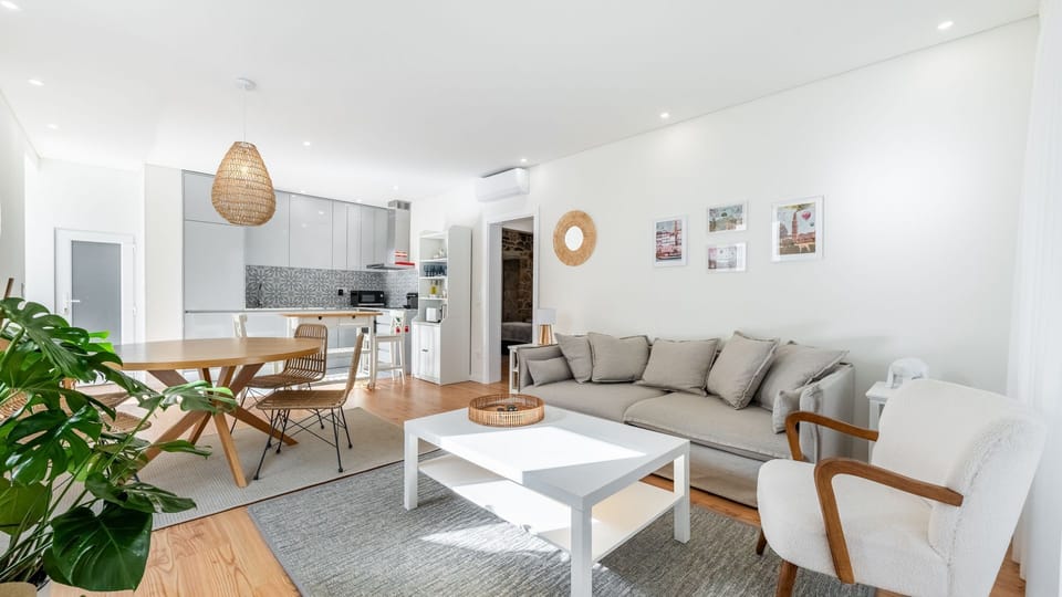 Sink into the comfortable sofa, surrounded by tasteful decor and soft lighting. Our home is equipped with AC units in almost every room #luxury #calm