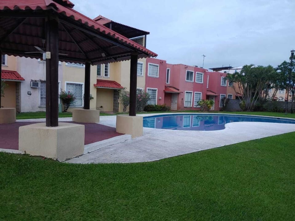 swimming pool with shade