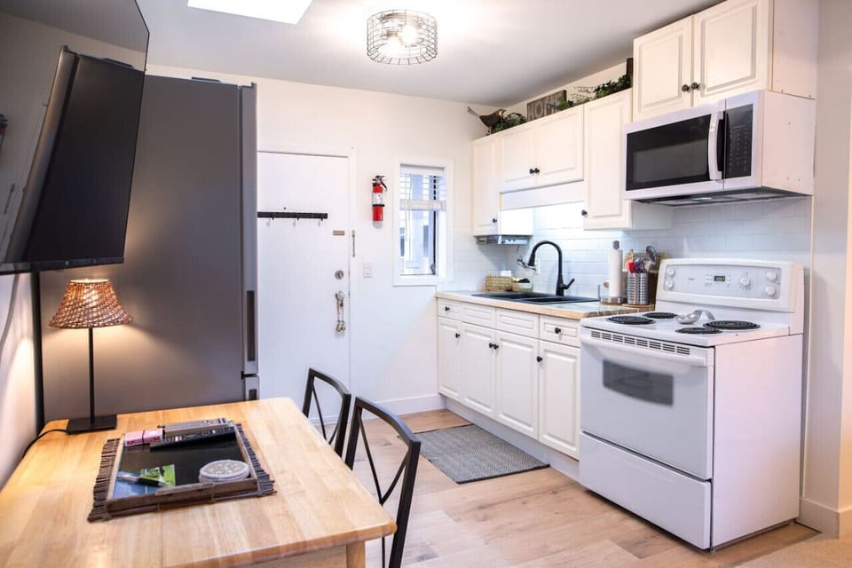 The dining table can also double as a workspace for remote workers.