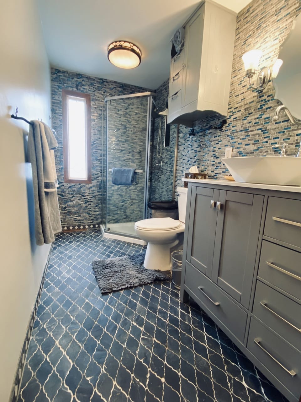 full size bathroom with extra amenities  in case it’s needed 