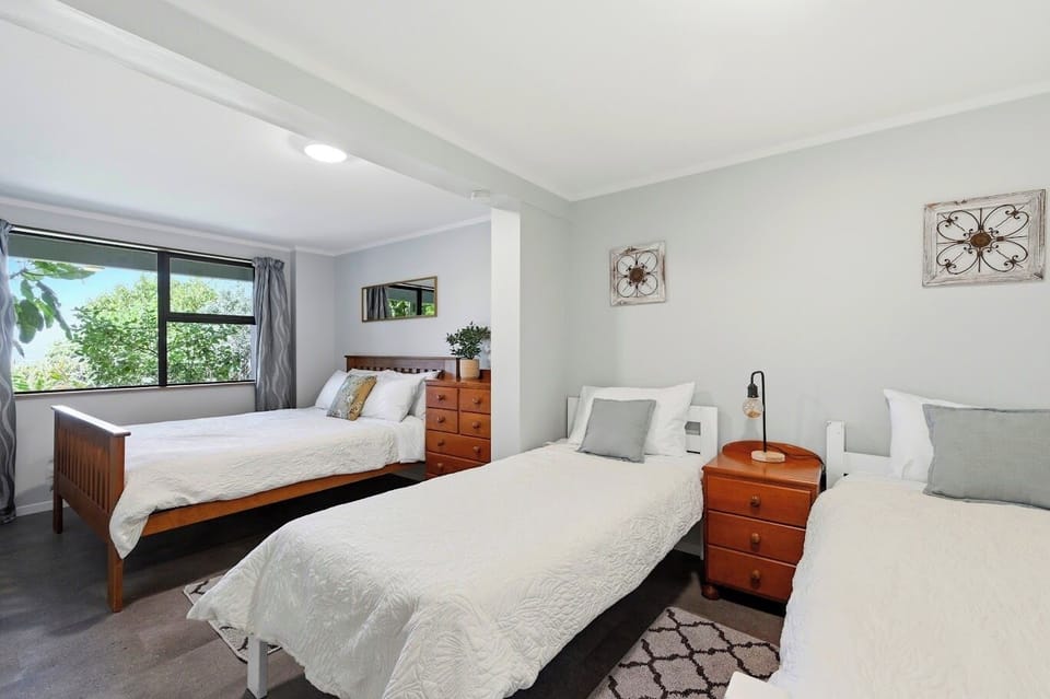 Queen and two twin bedroom
