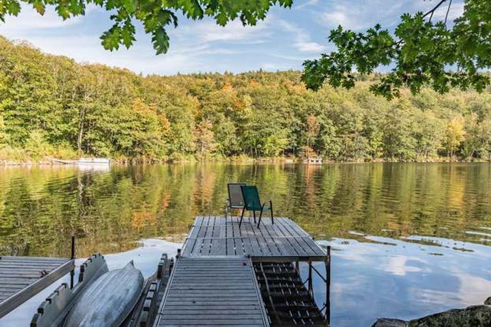view of cove from the dock