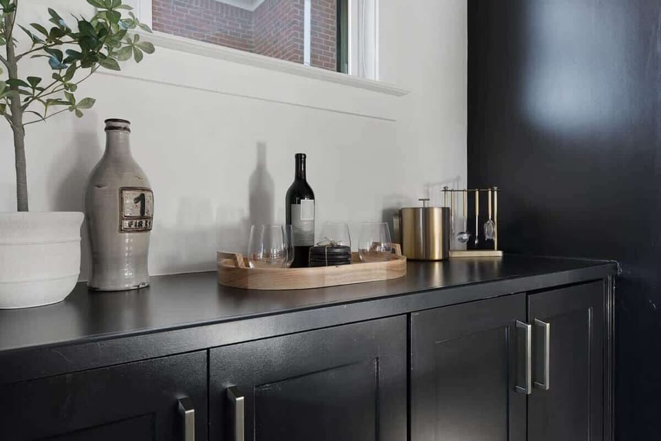 Fully Stocked Kitchen with Modern Appliances and Ample Storage