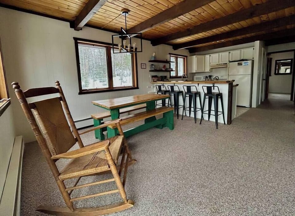 Dining room and kitchen. 