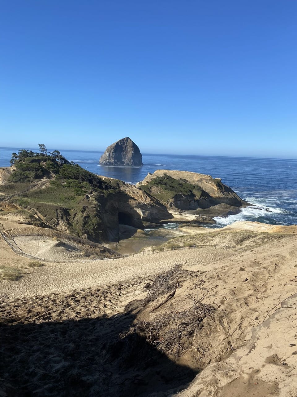 View from the top of Cape Kiwanda