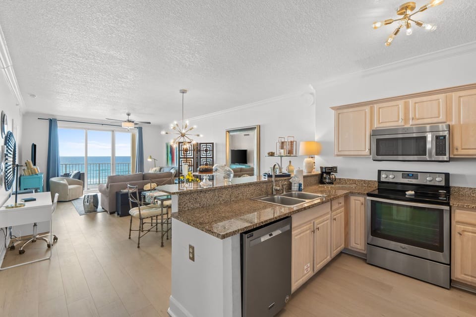 Full Size Kitchen with Gulf View