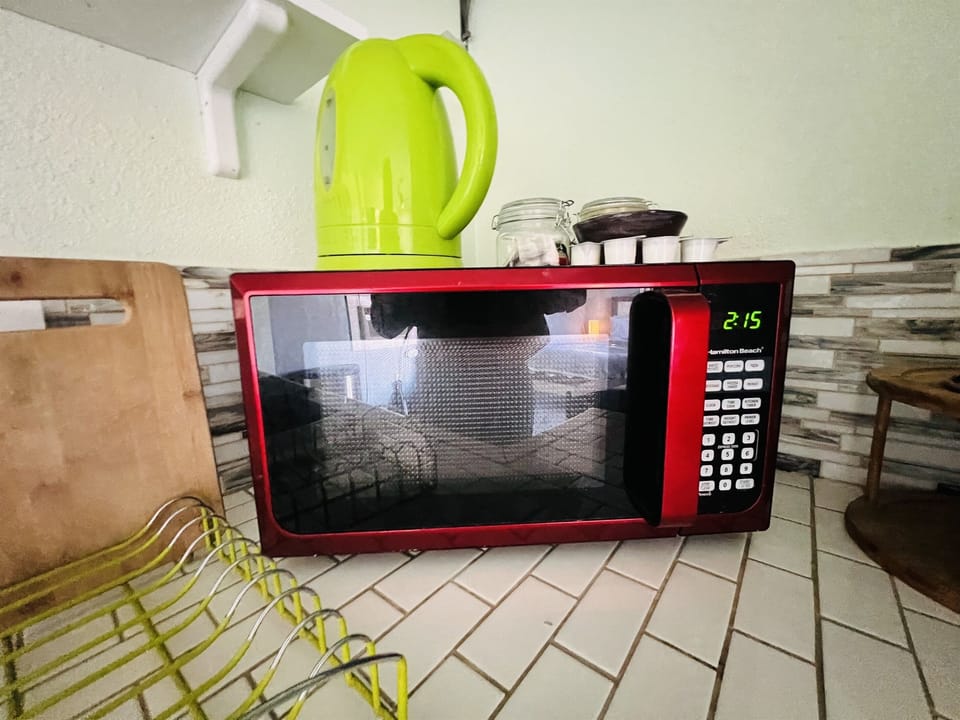 Microwave and electric kettle