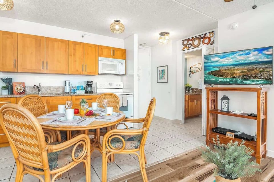 Your kitchen and dining area.