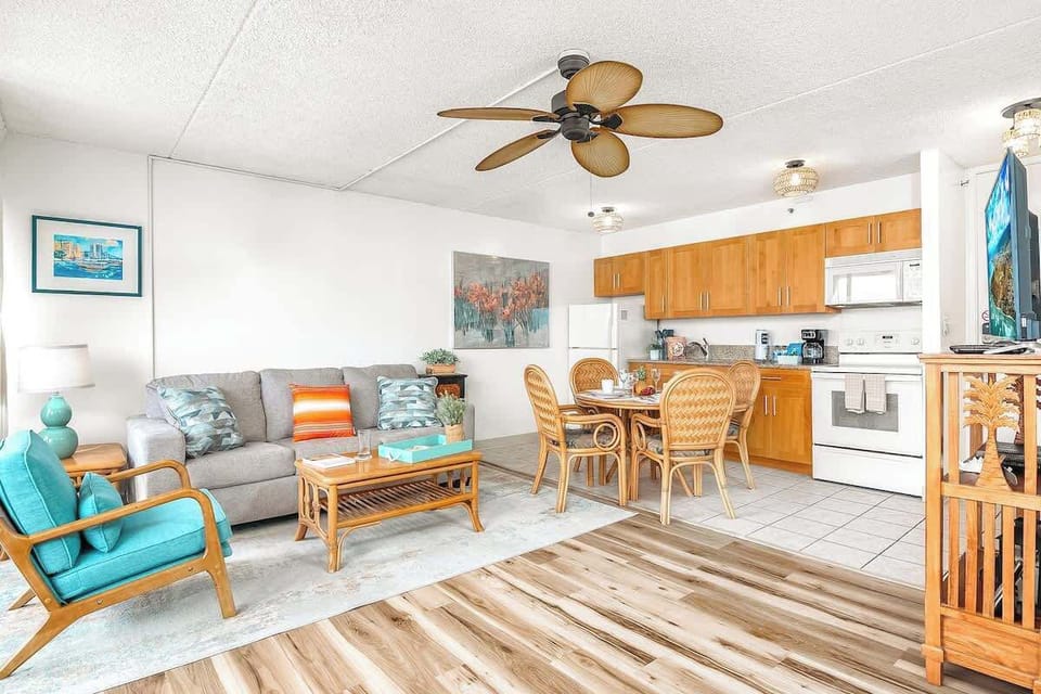 An overview of your living and dining area.
