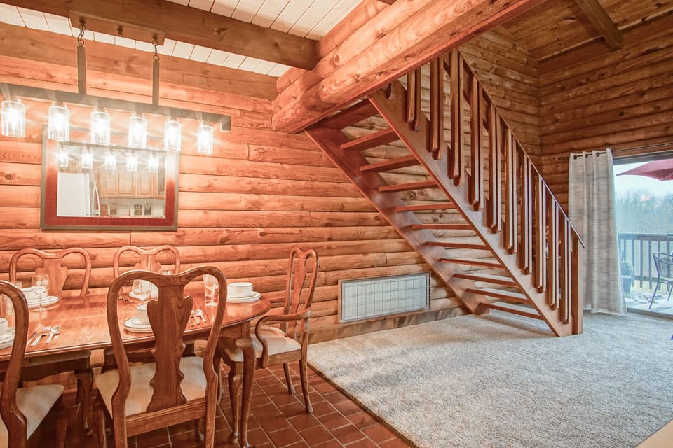 Stairs leading to the loft