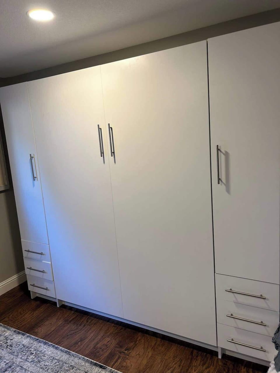 queen Murphy bed on main floor