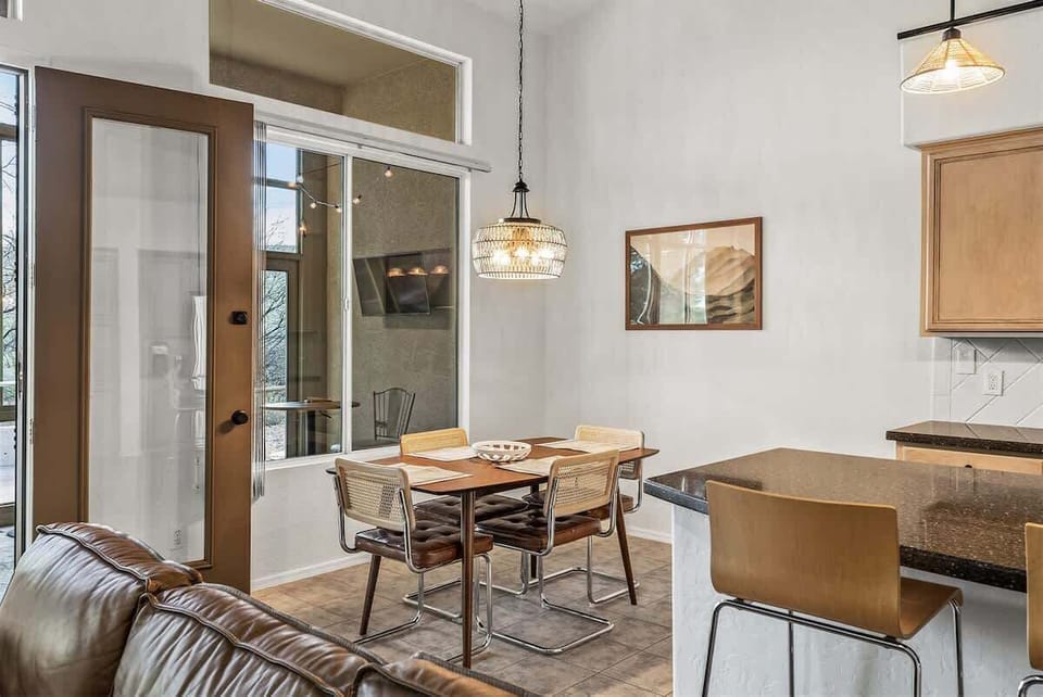 Indoor dining table for 4