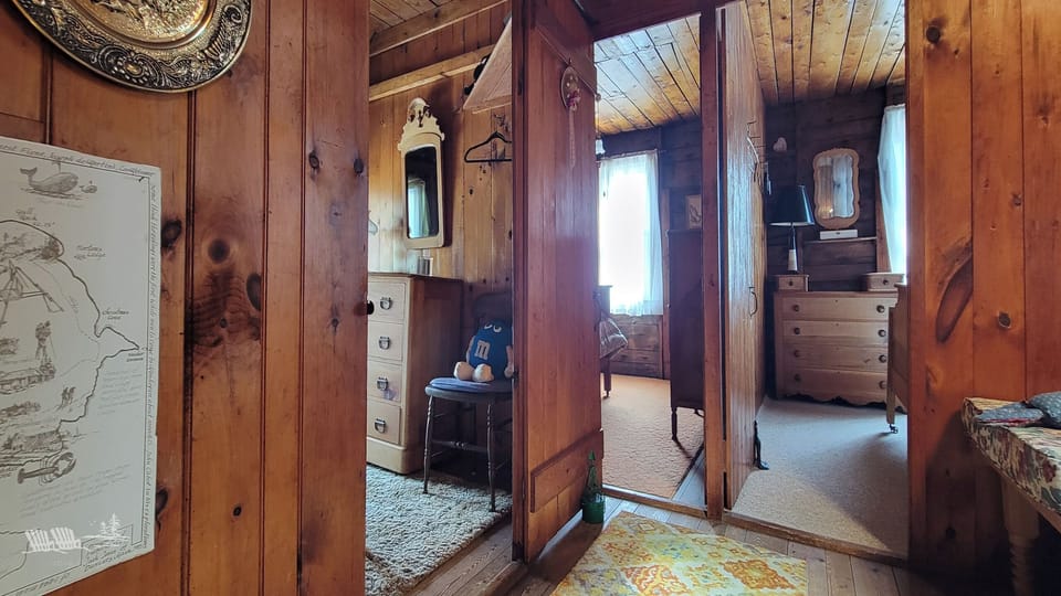 The upstairs hallway