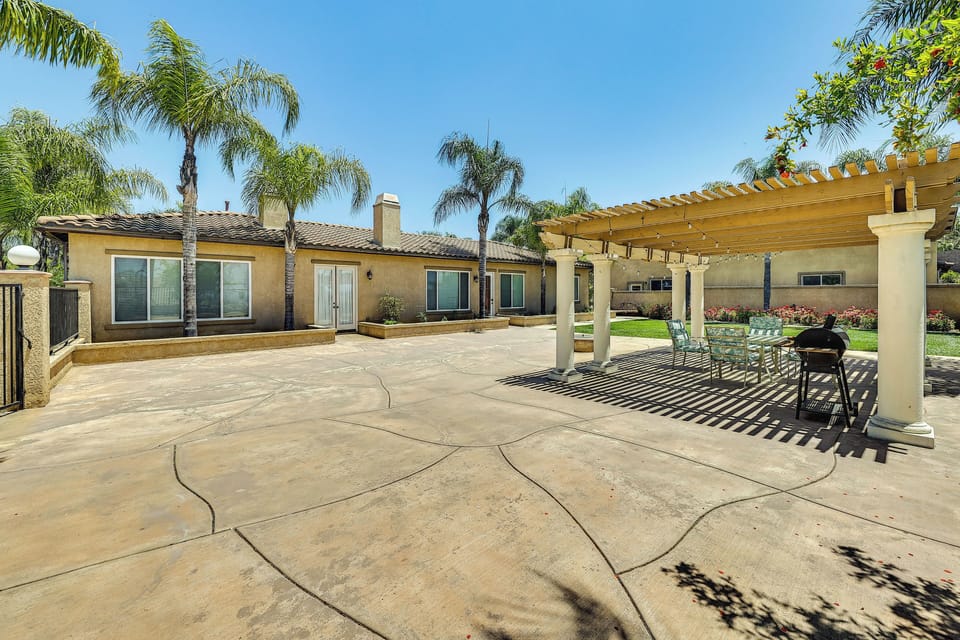 Shared Patio | Charcoal Grill | Secure Community