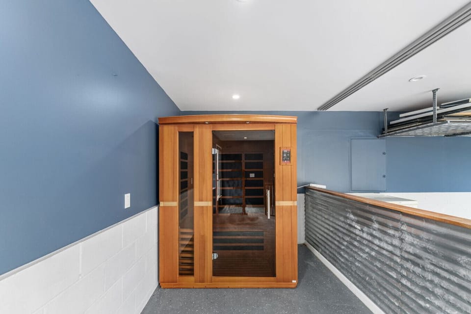 Sauna Retreat: Unwind in your private cedar sauna, perfect for relaxation after beach adventures!