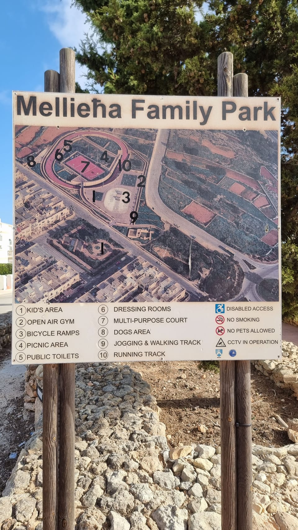 Family park next to apartment