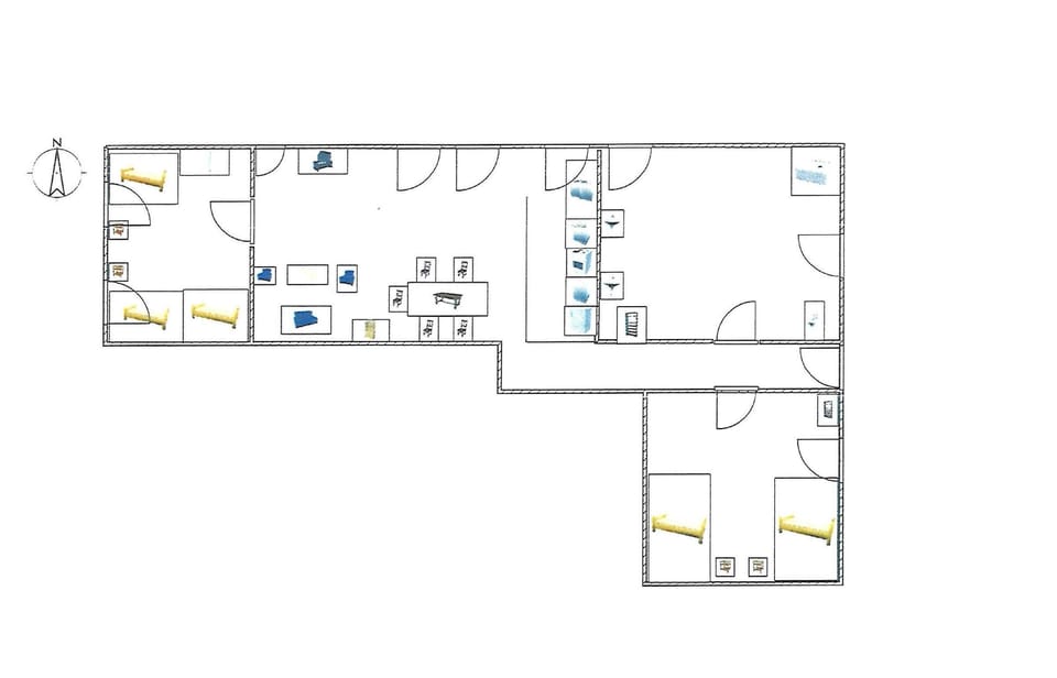 The floor plan of the Fewo Waldblick in the Sauerland
