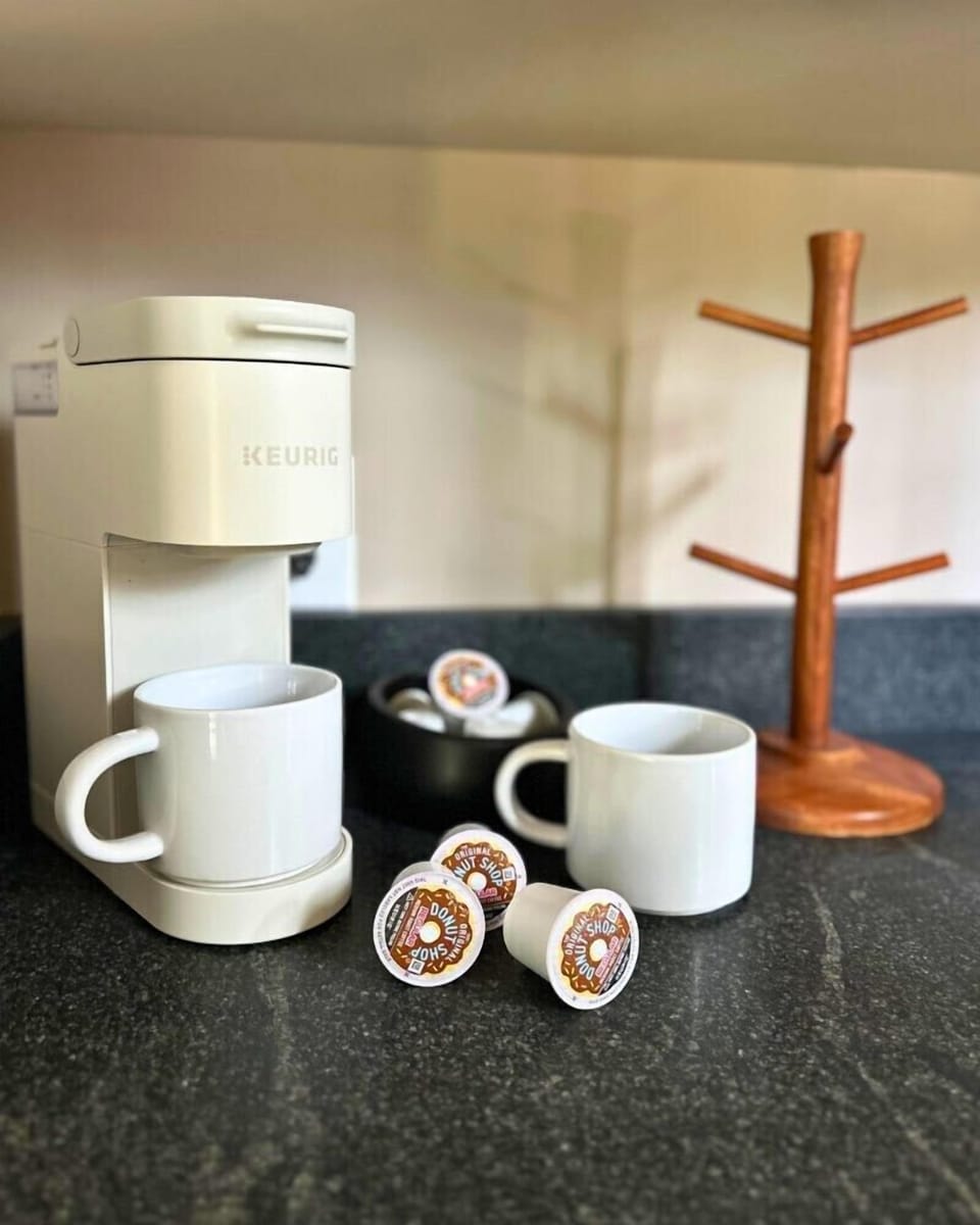 Complimentary coffee station at our primary suite!