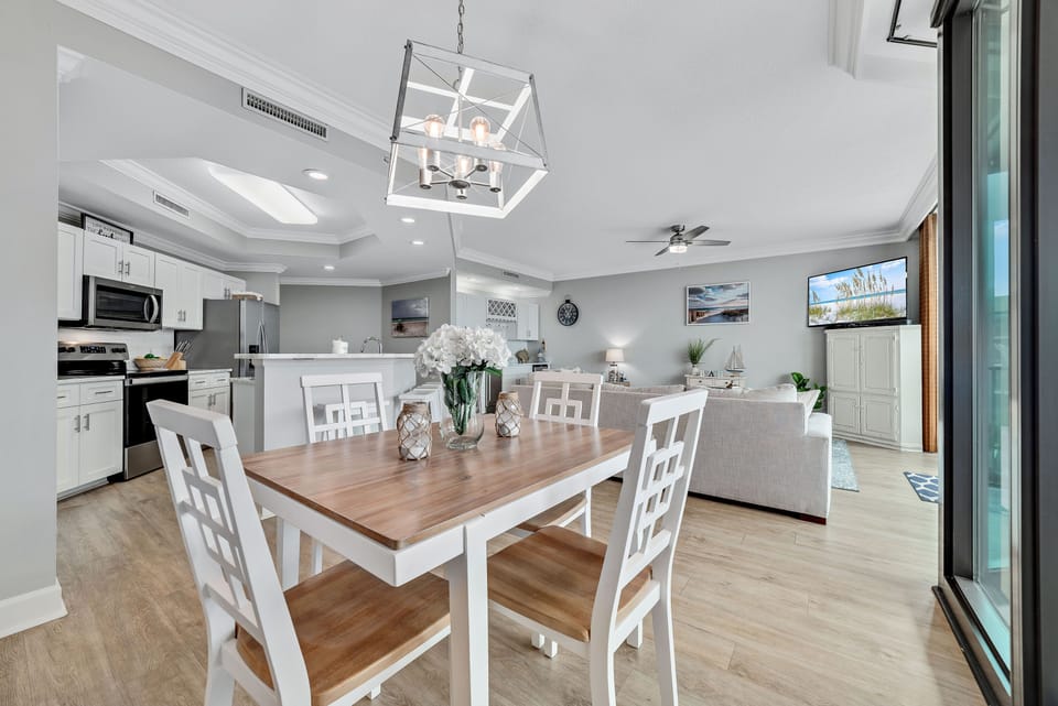 Experience the warmth of togetherness in the dining area, which is designed for connection and conversation.