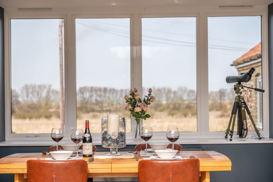 Dining table with a view