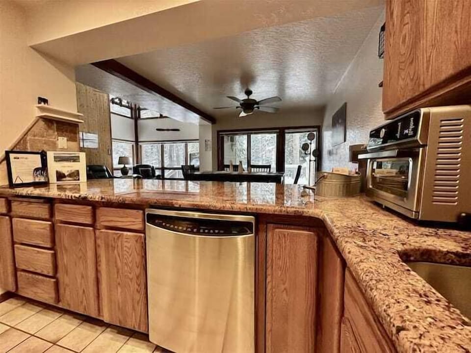 Fully stocked kitchen