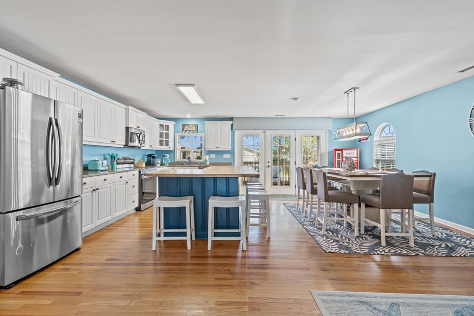 Sit together and enjoy a home cooked meal and chat about your fun-filled day!