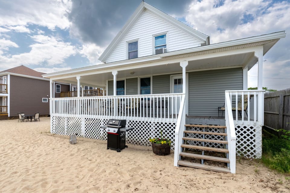 Front of the house. 