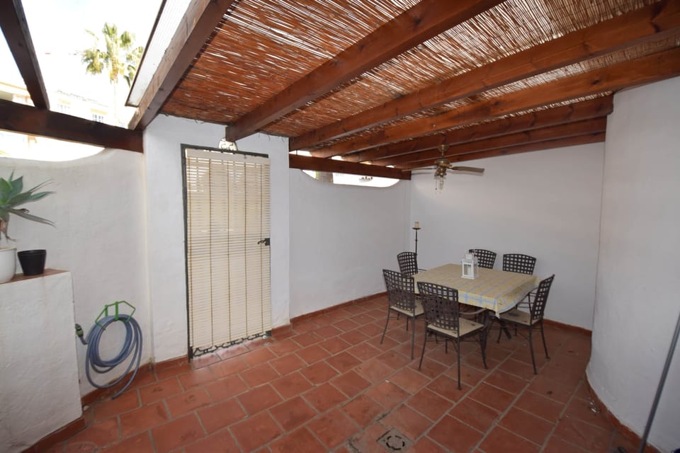 Outside dining area