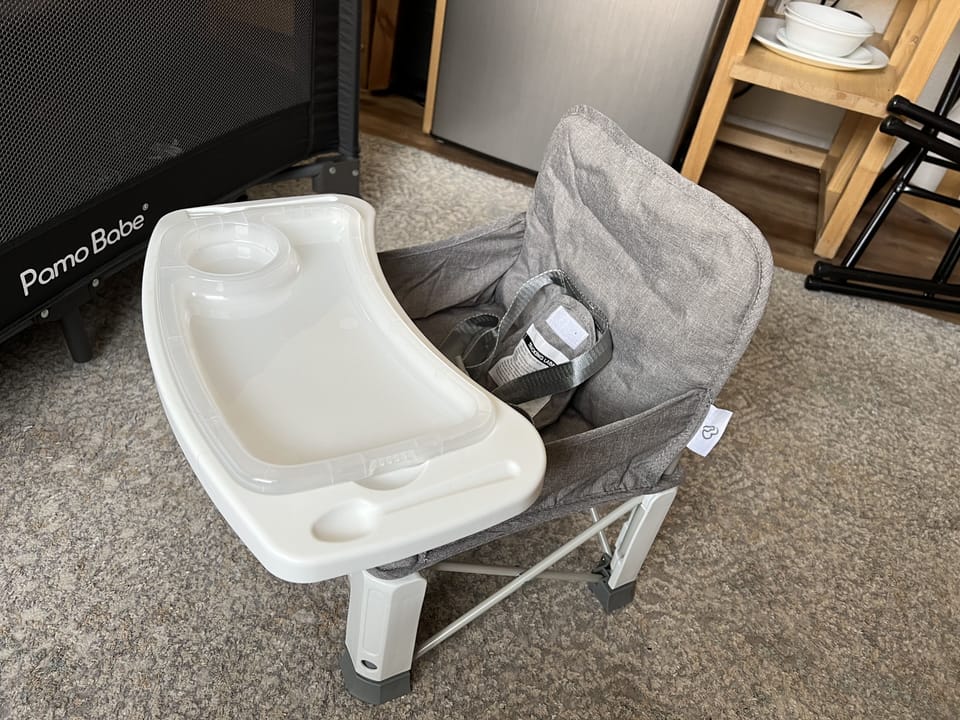 We offer floor portable chair. 
Let us know before coming, and we will prep it.