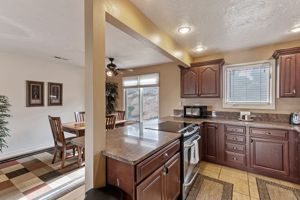 Fully stocked kitchen