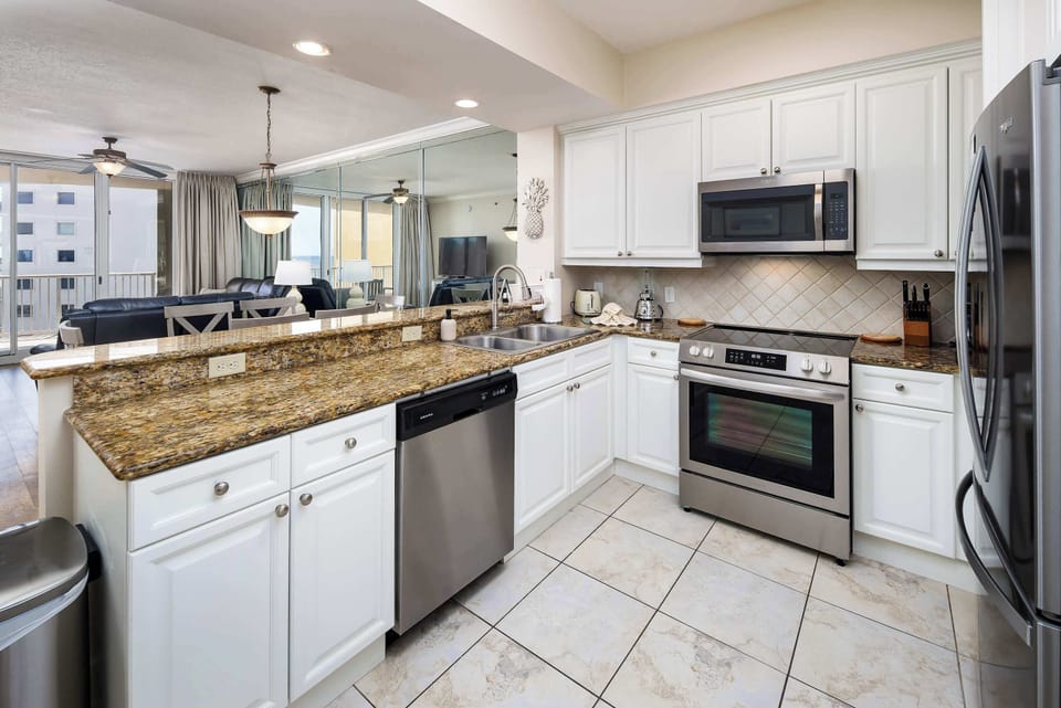 Fully stocked kitchen