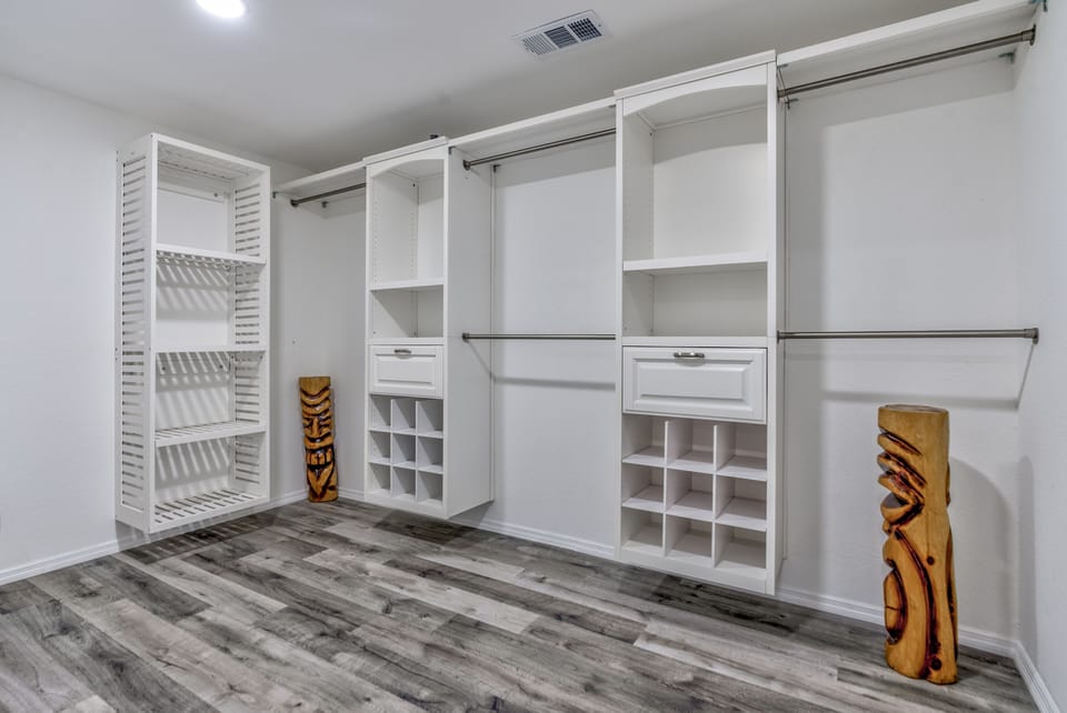 Master bedroom storage closet
