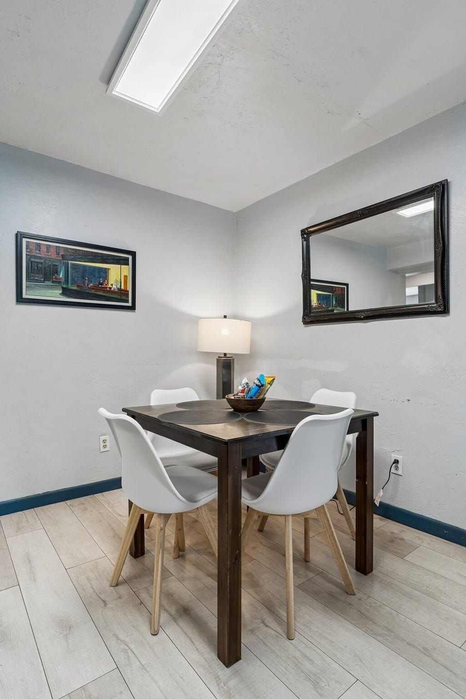 A peaceful dining nook for breakfast, work, or a quiet meal in.