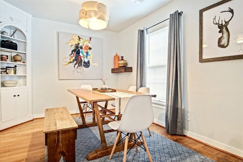 Dine in a space designed to bring people together, with stylish details and warm lighting.