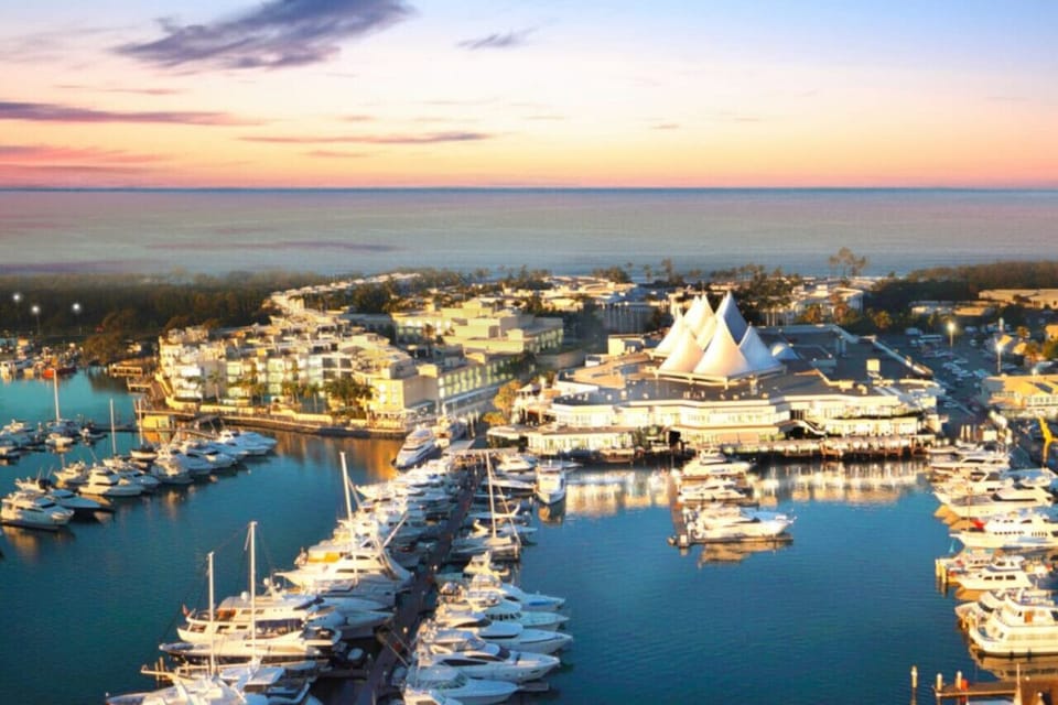 Go swimming just down the road from your holiday house. Gold Coast Broadwater.