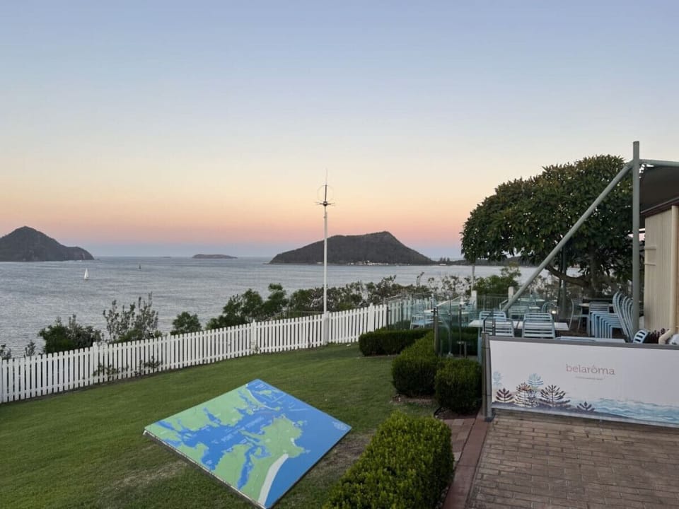 One of Port Stephens best views and cafes down the end of the street