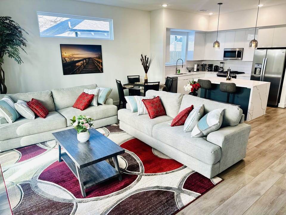Spacious open living room.