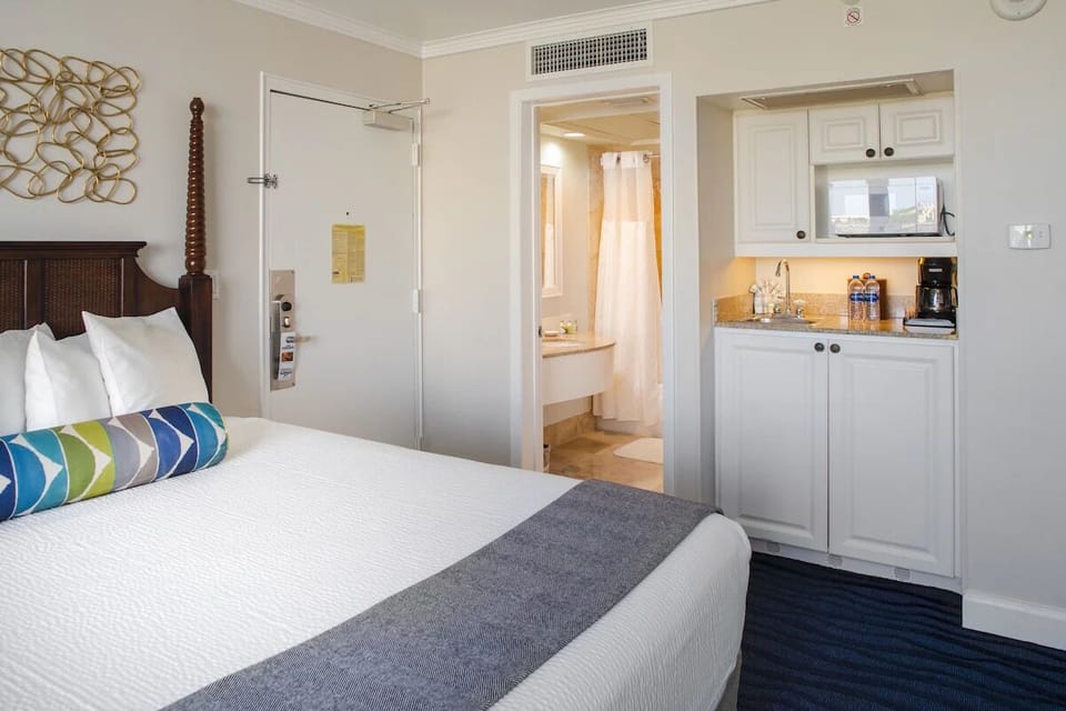 Brew morning coffee and refresh easily in your suite.