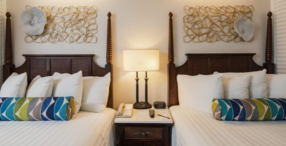 Relax into crisp pillows and soft lighting for deeper sleep.
