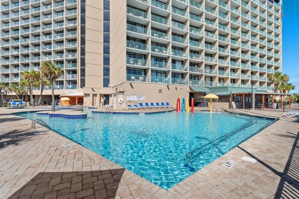 Take a dip in the big oceanfront pool.