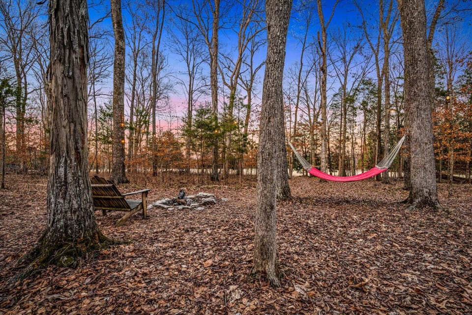 Read a book or take a nap in the hammock. Enjoy a peaceful bonfire in the firepit.