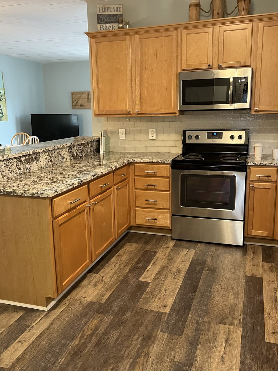 Electric stove & microwave 