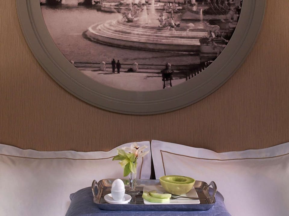 Wake up slowly with breakfast in bed and crisp linens