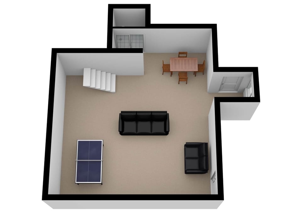 Basement - Playroom! Ping pong table and Projector