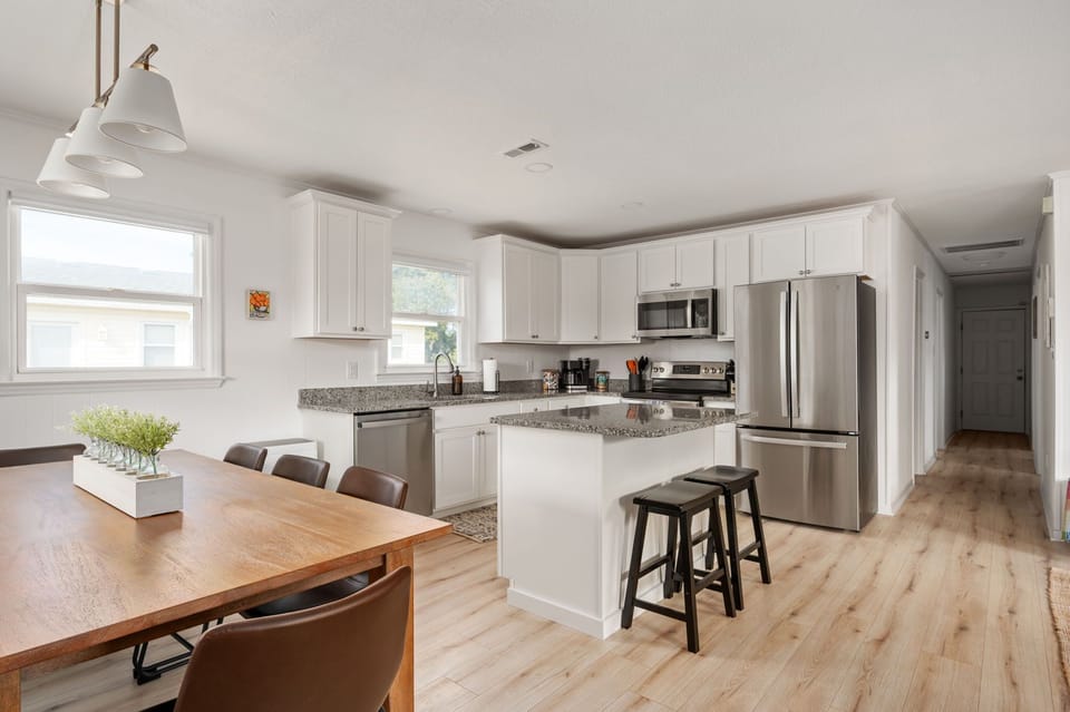 Fully stocked kitchen