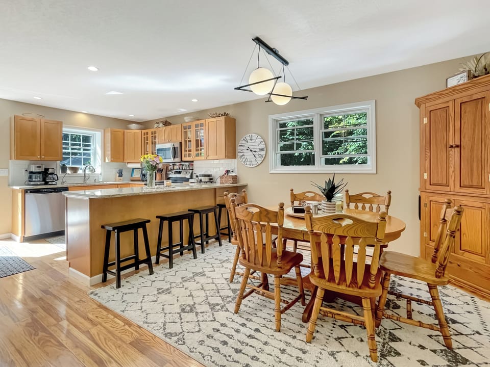 Where everyone gathers - in the Kitchen/Dining Room - main level - seating for 10