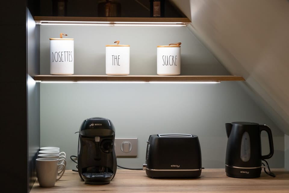 Breakfast preparation area