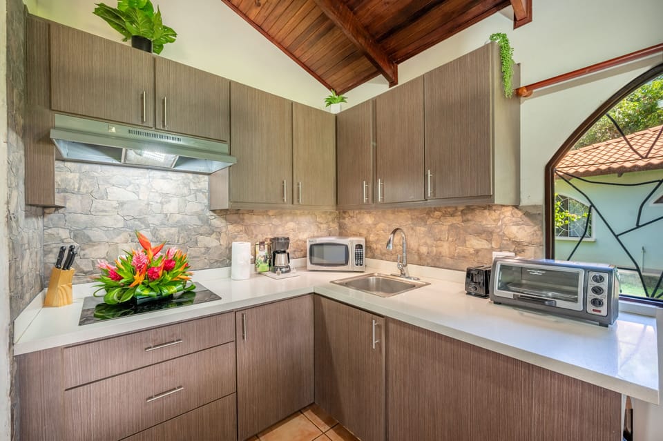 Whether you prefer a quick and swift breakfast or a leisurely one while waking up, our fully stocked kitchen has you covered for both.