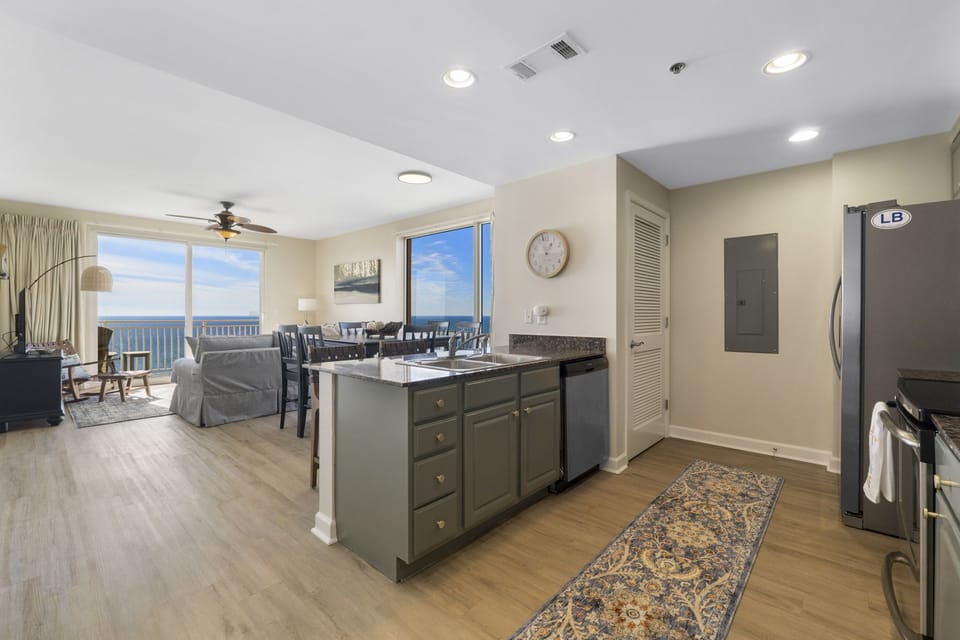 kitchen & living area